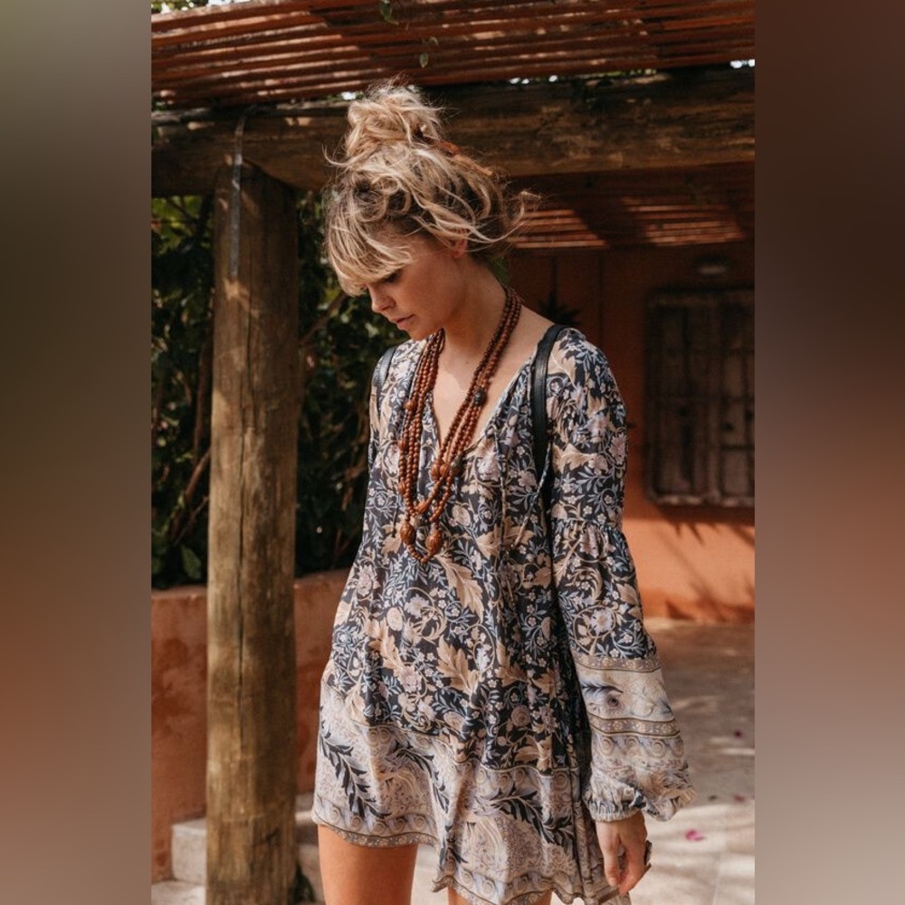Spell & The Gypsy Oasis Long Sleeve Mini Dress